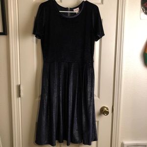 LuLa Roe navy blue dress